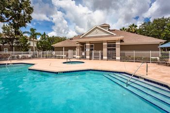 Swimming pool and lounge area